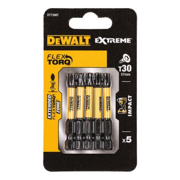 TORSIONBITS DEWALT DT7398T-QZ T30 57MM 5ST