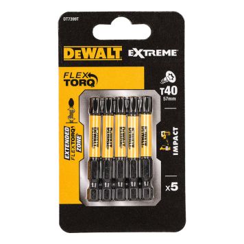 TORSIONBITS DEWALT DT7399T-QZ T40 57MM 5ST