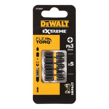TORSIONBITS DEWALT DT7995T-QZ PH3 25MM 5ST