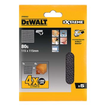 SLIPNÄT DEWALT DTM3022-QZ 1/4 K80 115MM 5ST