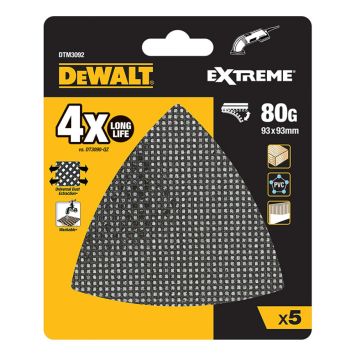 SLIPNÄT DEWALT DETALJ DTM3092-QZ K80 93MM 5ST 