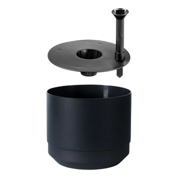 PLASTKRUKA ORTHEX PAULINA RECYCLED Ø17CM SVART