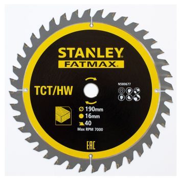 SÅGKLINGA STANLEY STA13365-XJ 16X190MM 40T