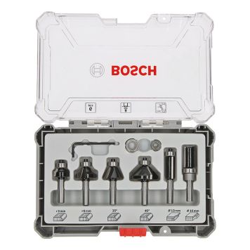 FRÄSSTÅLSET BOSCH PROFESSIONAL HM MIXED 6 DELAR 