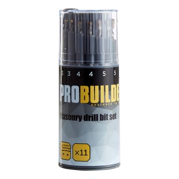 BORRSET PROBUILDER TEGEL SANDBLÄSTRAT 11-PACK