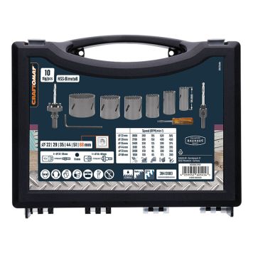 HÅLSÅGSET CRAFTOMAT HSS BIM Ø22-58MM 10 DELAR