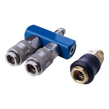 TRYCKLUFTSFÖRDELARE SCHEPPACH 2-VÄGS