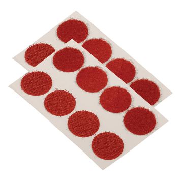 KARDBORREBAND SUKI SJÄLVHÄFTANDE RUND RÖD Ø20MM 8ST/FRP