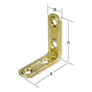 VINKELJÄRN VORMANN PICONECT MÄSSING 50X15MM