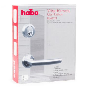 YTTERDÖRRHANDTAG HABO ATLANTA ROSTFRITT STÅL 