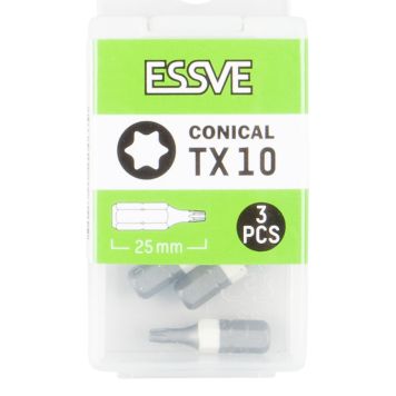 BITS ESSVE TX10 KONISK 25MM 3-PACK