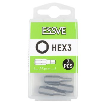 BITS ESSVE INSEX 3X25MM 3-PACK