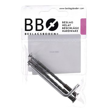 SKRUV BESLAGSBODEN MED HYLSA T20 122MM TENN 2-PACK                          