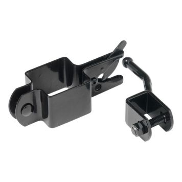 GRINDLÅS JABO ENKELGRIND FÖR 50MM STOLPE SVART