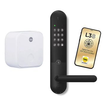 YALE DOORMAN L3S KEYTAG+ SVART + WIFI BRIDGE