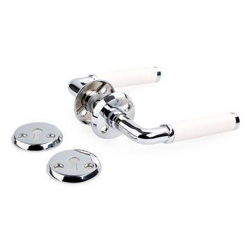 INNERDÖRRHANDTAG HABO A384 KOMBI VIT/KROM