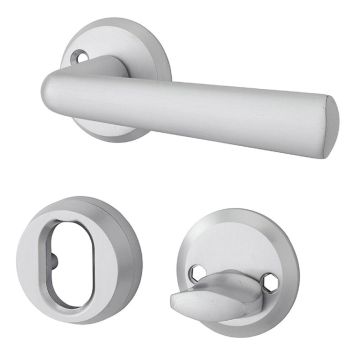 YTTERDÖRRHANDTAG MILLERS HILD MATTBORSTAD 117MM MED BESLAG