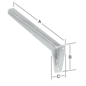 KONSOL VORMANN FÖRZINKAD 680MM