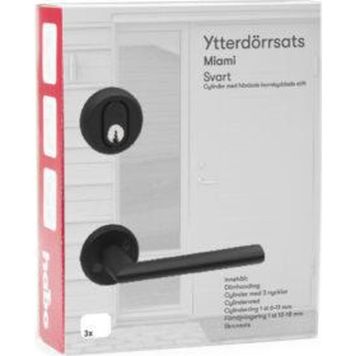 YTTERDÖRRSATS HABO MIAMI SVART