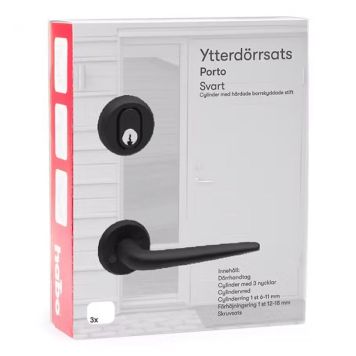 YTTERDÖRRSATS HABO PORTO SVART