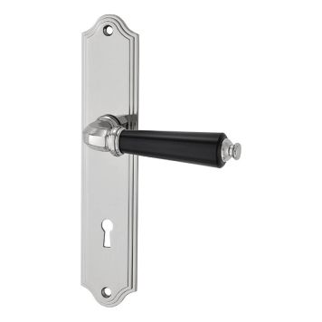 INNERDÖRRHANDTAG MILLERS THIEL KROM SVART 120MM