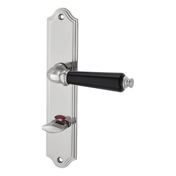 INNERDÖRRHANDTAG MILLERS THIEL KROM SVART WC 120MM