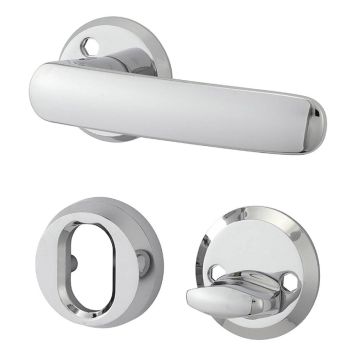 YTTERDÖRRHANDTAG MILLERS FAGER KROM 115MM MED BESLAG