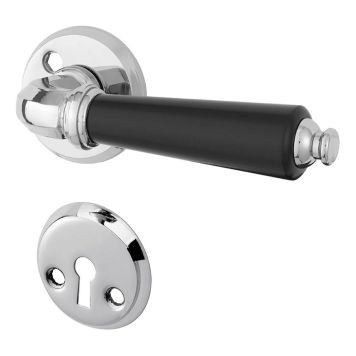 INNERDÖRRHANDTAG MILLERS PONTEN KROM SVART 120MM