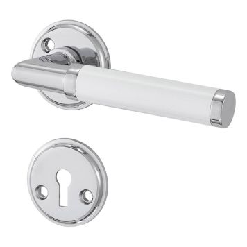 INNERDÖRRHANDTAG MILLERS SPARRE KROM VIT 120MM