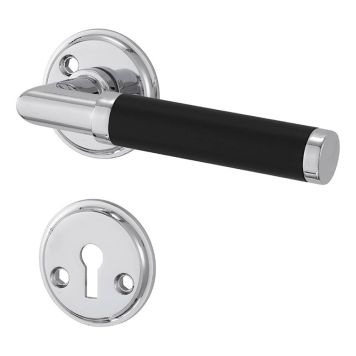 INNERDÖRRHANDTAG MILLERS SPARRE KROM SVART 120MM