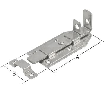 SKJUTREGEL VORMANN ROSTFRI 56X140MM
