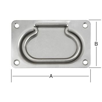 HANDTAG VORMANN INVÄNDIGT ROSTFRITT 170X105MM