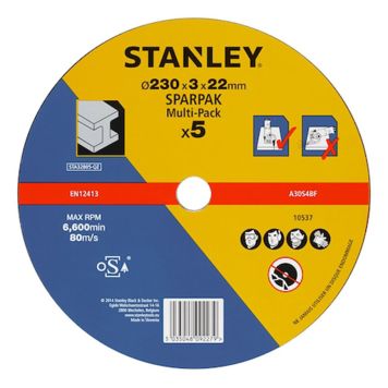 KAPSKIVA STANLEY METALL STA32805-QZ 230X22MM 5-PACK 