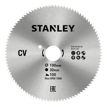 SÅGKLINGA STANLEY STÅL 190X30MM 100T