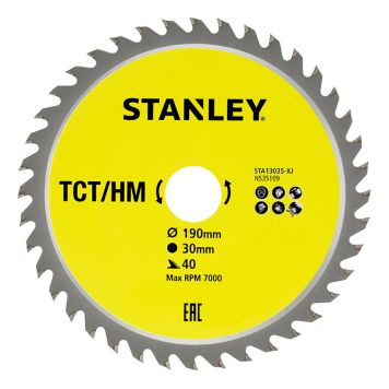 SÅGKLINGA STANLEY TCT 190X30MM 40T