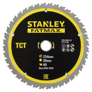 CIRKELSÅGSKLINGA STANLEY TCT FATMAX 254X30MM 40T 