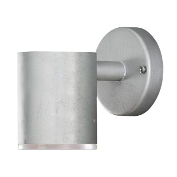 VÄGGLAMPA KONSTSMIDE ULL NER GALVANISERAD 8W DIMBAR