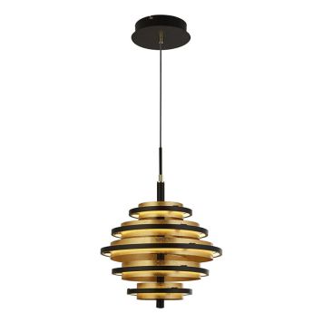 TAKLAMPA SEARCHLIGHT HIVE 5L PENDEL GULD/SVART