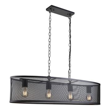 TAKLAMPA SEARCHLIGHT FISHNET 4L PENDEL SVART