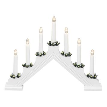 ADVENTSLJUSSTAKE KONSTSMIDE 7L VIT 