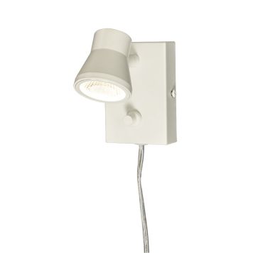 VÄGGLAMPA ANETA LIGHTING PLUTO LED DIMBAR VIT