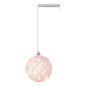 LJUSKULA MARKSLÖJD PEARL BATTERIDRIVEN 15CM ROSA