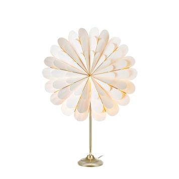 ADVETNTSSTJÄRNA MARKSLÖJD MARIGOLD 45CM VIT/MÄSSING