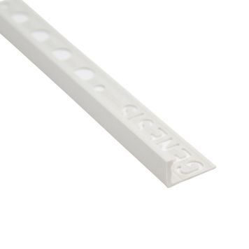 KAKELLIST GENESIS L-FORMAD 12MM LJUSGRÅ PVC 2,5M