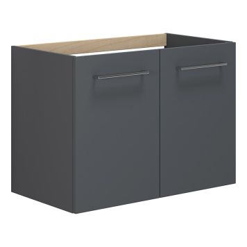 TVÄTTSTÄLLSSKÅP SCANBAD MULTO MED LUCKOR GRÅ MATT 80CM