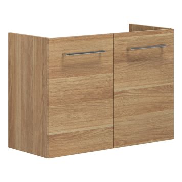 TVÄTTSTÄLLSSKÅP SCANBAD MULTO GRUND 2 LUCKOR VARM EK 80CM