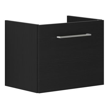 TVÄTTSTÄLLSSKÅP SCANBAD MULTO GRUND MÖJLIGHET SLÄT SVART STRUKTUR 50CM