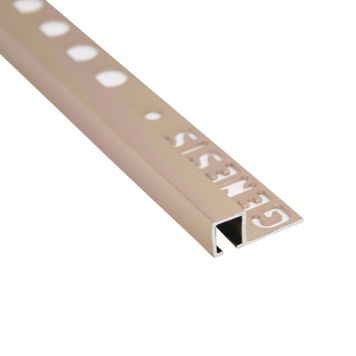 KAKELLIST GENESIS FYRKANTS PROFIL 12MM BLANK KOPPAR 2,5M