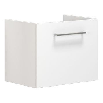 TVÄTTSTÄLLSSKÅP SCANBAD MULTO GRUND MÖJLIGHET SLÄT VIT HÖGBLANK 50CM