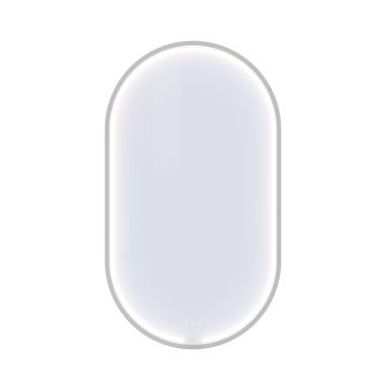 SPEGEL SCANBAD MOON MED BELYSNING 105X60CM MATT VIT